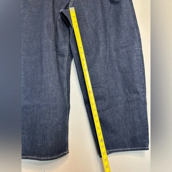 American Eagle Outfitters Dark Blue Barrel Jeans - Picture 6 of 6